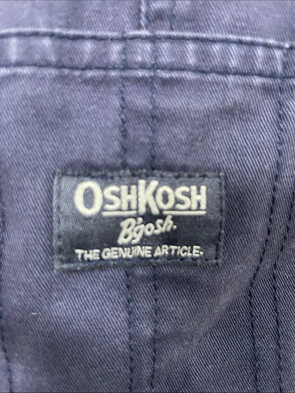 OshKosh B'gosh Navy Overalls with Green Trim